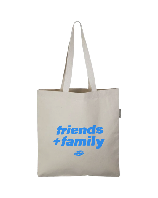 FRIENDS + FAMILY CANVAS TOTE BAG